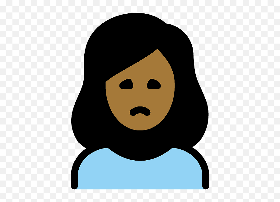 Woman Frowning Emoji Clipart Free Download Transparent Png - Emoji,Frowning Emoji