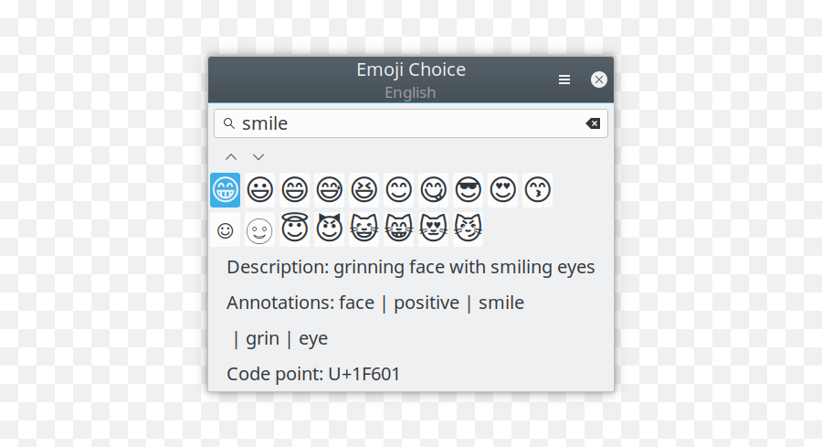Emojione Color Font Appears Black And White In Ibus Emoji - Screenshot,Emoji For Emails