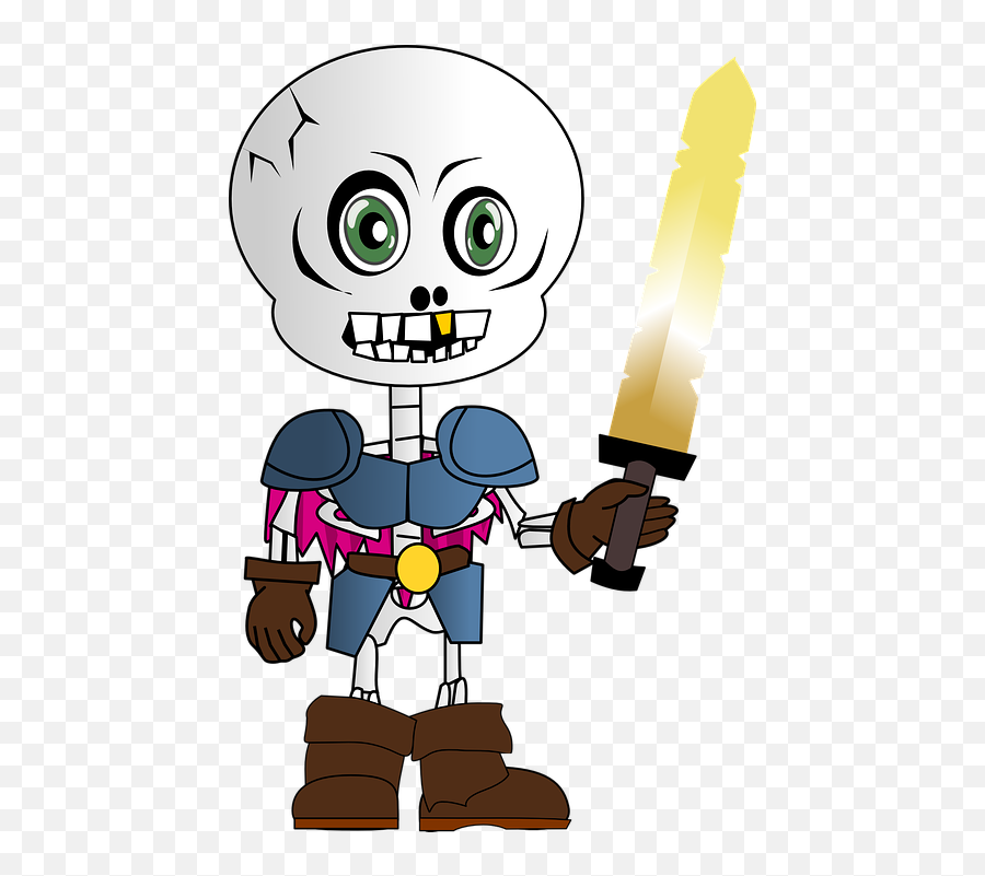 Free Zombie Monster Vectors - Skeleton Cartoon Emoji,Knife Emoji