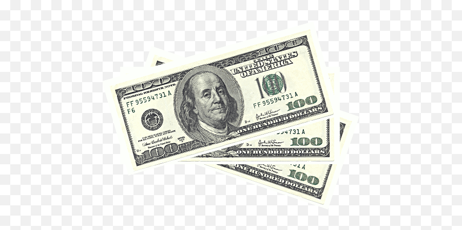 United States One Hundred - Transparent Background 100 Dollar Bill Png Emoji,Dollar Bill Emoji