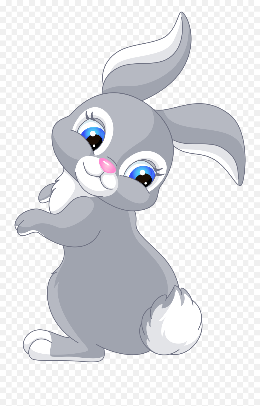 Cute Cartoon Bunny Wallpapers - Cartoon Rabbit Png Emoji,Rabbit Emojis