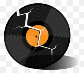 Broken Vinyl Record Illustration Vector - Broken Vinyl Record Png Emoji,Vinyl Record Emoji