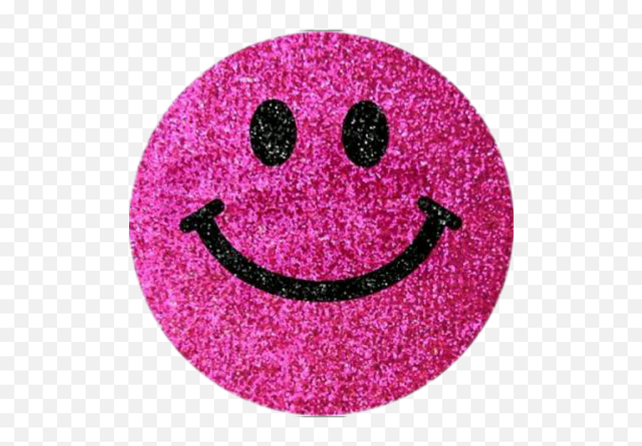 Glitter Brillos Rosa Pinck Negro Black - Glitter Pink Smiley Face Emoji,Carita Feliz Emoji