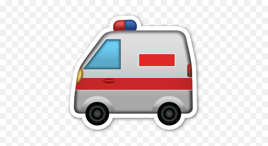 Ambulance - Ambulance Emoji Png,Car Emoji
