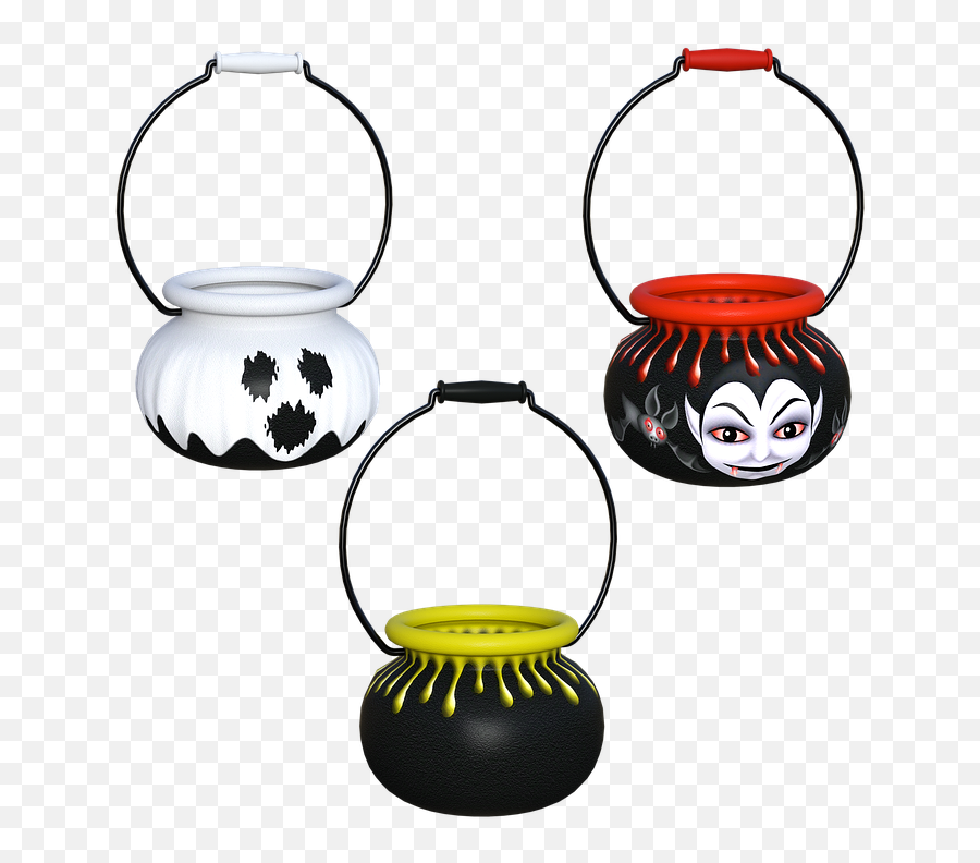 Candy Buckets Halloween 3d - Clip Art Emoji,House Candy House Emoji