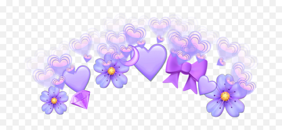 Cute Emojis Png - Heart,Purple Emojis