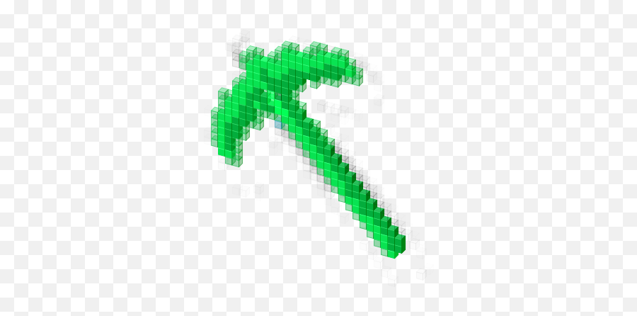 Emerald Pickaxe Cursor - Tree Emoji,Pickaxe Emoji