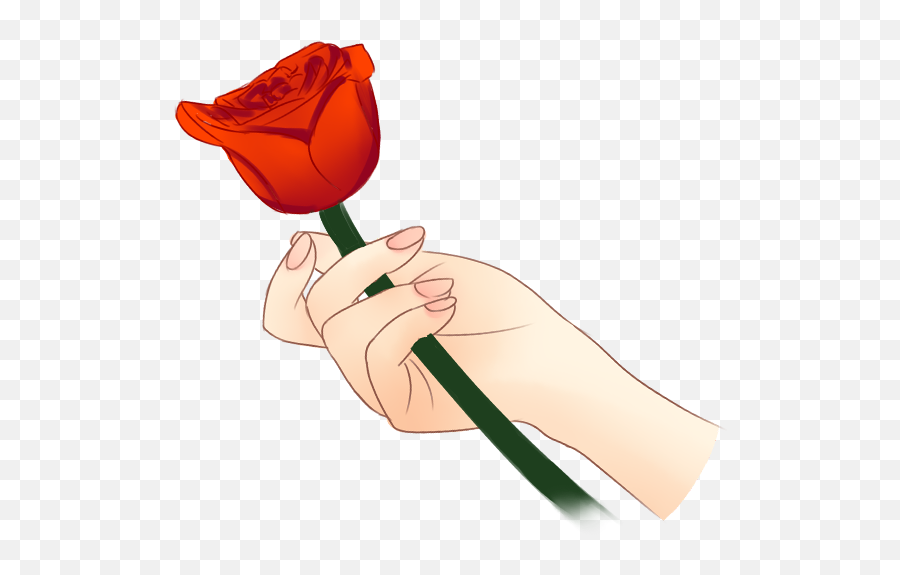 Emoji Rose Hand Hands Freetoedit - Beach Rose,Hands On Hips Emoji