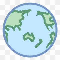 Asia Icon - Australia On Globe Emoji