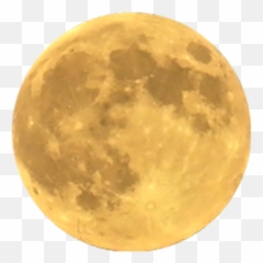 Yellow Moon Png Picture - Transparent Background Yellow Moon Png Emoji,Full Moon Emoji