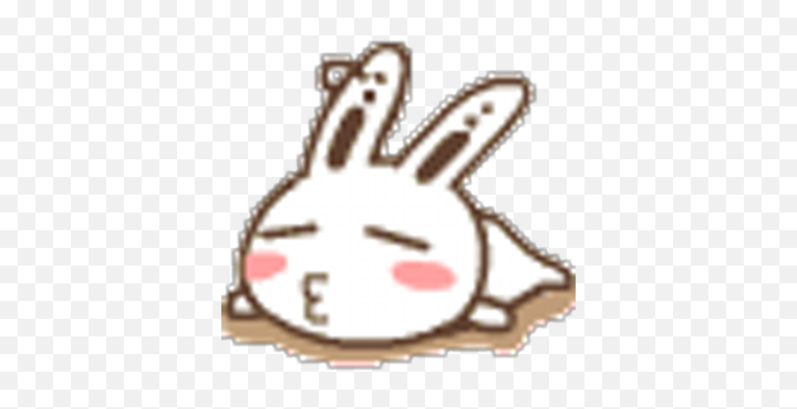 Duggu Prinstar - Clip Art Emoji,Rabbit Emoticon Text