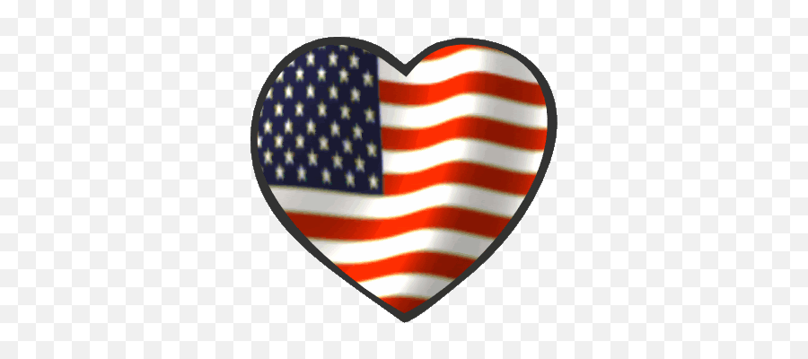 Heart Gif Heart Clip - Transparent Heart With American Flag Emoji,Colombian Flag Emoji