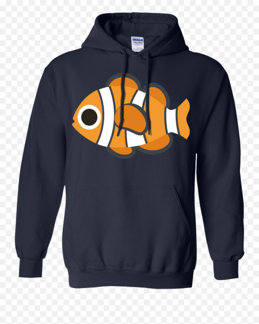 Nemo Fish Emoji Hoodie - Navy Hoodies Fish Emoji Cool T Bluza The North Remembers,Navy Emoji