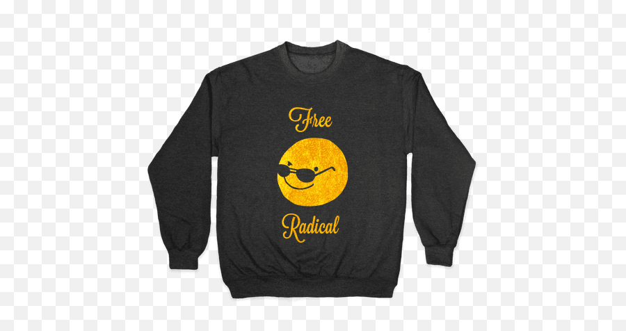 Free Radical Pullovers Lookhuman - Isabelle Rip And Tear Emoji,Nerdy Emoticon