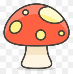 Mushroom Emoji Icon Of Colored Outline Style - Cartoon Png
