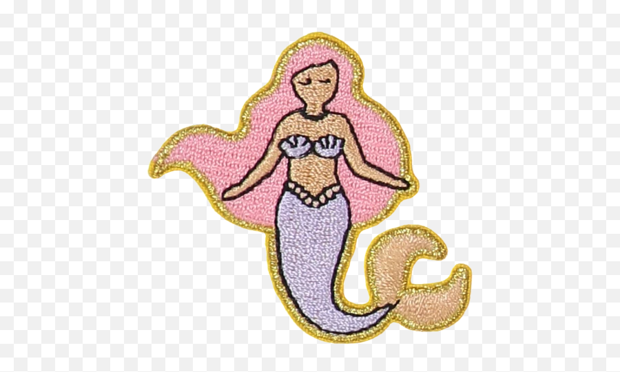 Embroidered Patches Tagged Classics - Stoney Clover Lane Cartoon Emoji,Mermaid Emoticon