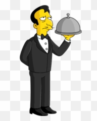 Transparent Waiter Clipart - Cartoon Png Emoji