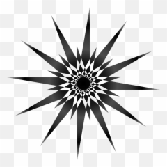 Stylized Black Star Clipart Free Download Transparent Png - Wheel Clipart Transparent Background Emoji,Black Widow Emoji