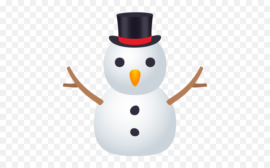 Emoji Snowman Without Snowflake To - Emoji Muñeco De Nieve,Snowflake Emoji