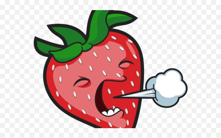 Strawberry Clipart Apple - Strawberry Coughing Emoji,Strawberry Emoji