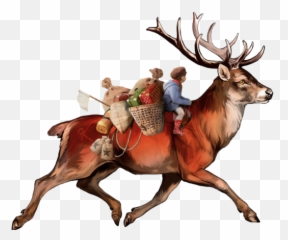 deer Sticker by MOMO - Red Deer Png Emoji