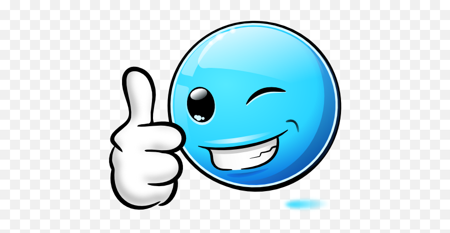 Thumbs Up Smiley Transparent Png Clipart Free Download - Blue Smiley Thumbs Up Emoji,Emoticon Thumbs Up