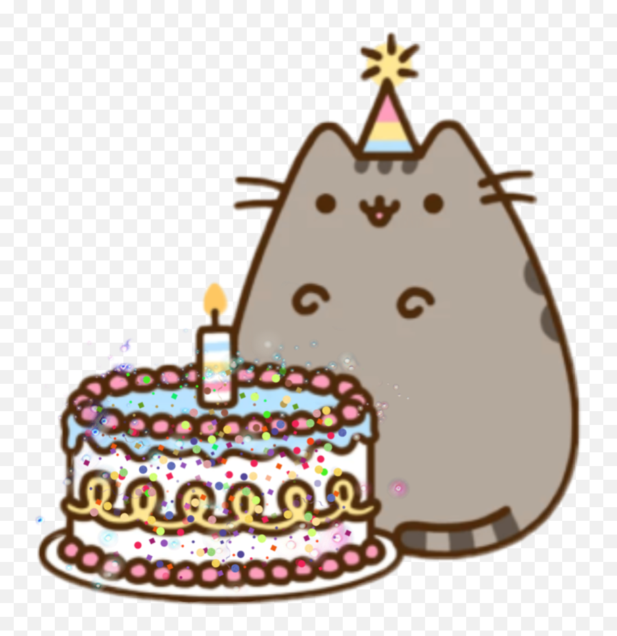 Pusheen Cat To Birthday Cake You Happy - Pusheen Cat Happy Birthday Emoji,Pusheen The Cat Emoji