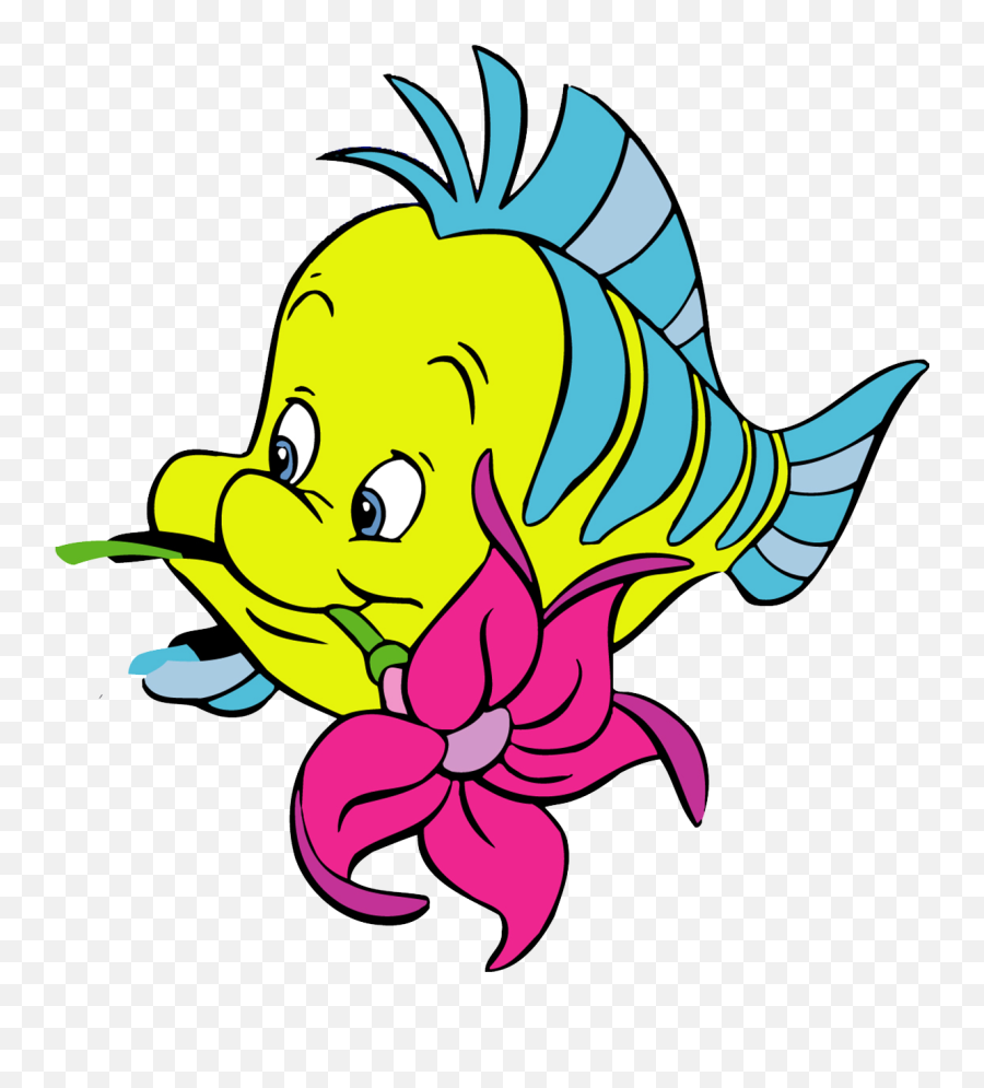 Stuck Clip Flounder Clip Art Free - Flounder Little Mermaid Emoji,Little Mermaid Emoji