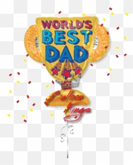 Happy Fathers Day Trophy - Worlds Best Dad Emoji,Fathers Day Emoji