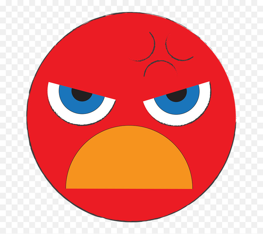 Angry Mad Emoticon - Cartoon Emoji,Annoyed Emoji Png