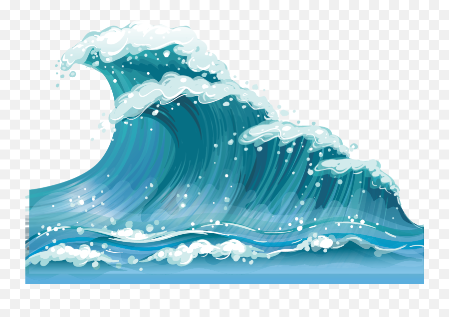 Wind Wave Clip Art - Wave Png Clipart Emoji,Water Wave Emoji