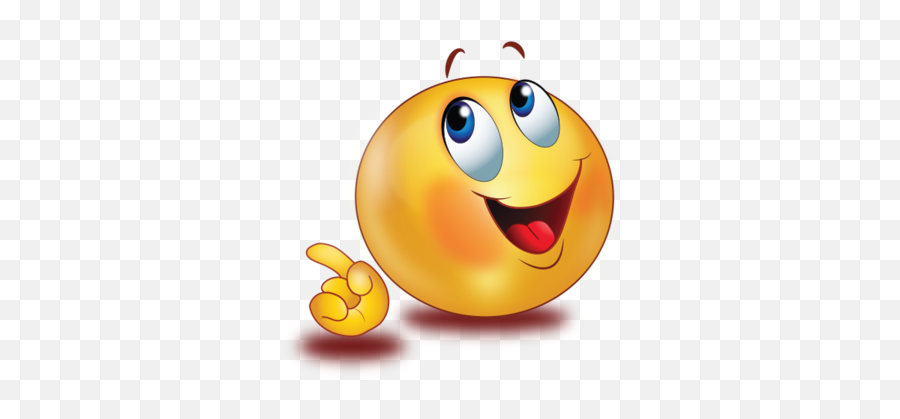 Happy Face Finger Pointing Emoji - Smiley Face Pointing,Happy Emojis