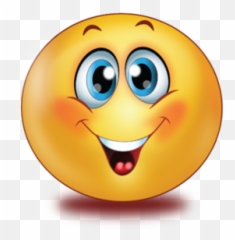 Blue Happy Eyes Emoji - Not Feeling Well Emoji,Blue Emoji