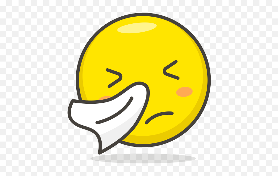 Cold Emoji Icon Of Colored Outline - Smiley,Emoji Cold