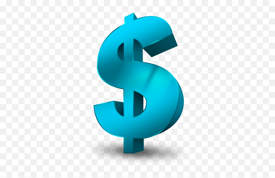 Dollar Icon Png At Getdrawings - Blue Dollar Icon Png Emoji,Dollar Bill Emoji