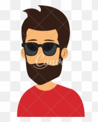 Bearded Man With Sunglasses Avatar - Emoji