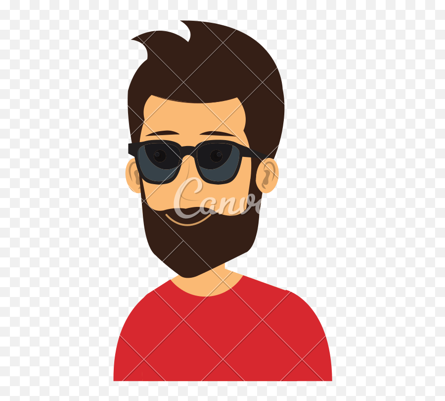 Bearded Man With Sunglasses Avatar - Sunglasses Avatar Emoji,Bearded Man Emoji