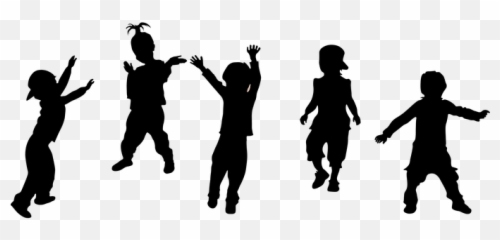 Kid Hop Hooray At The Orange Peel - Transparent Children Silhouette Png Emoji