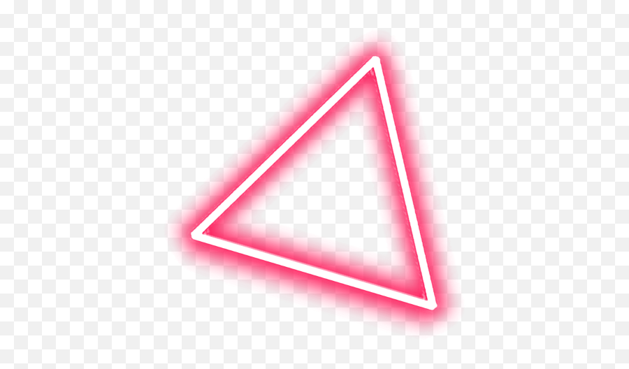 Geometry Triangle Neon Red - Triangle Frame Png Emoji,Red Triangle Emoji