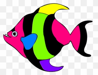 Free Emoji Coloring Pages Download - Colorful Fish Clip Art