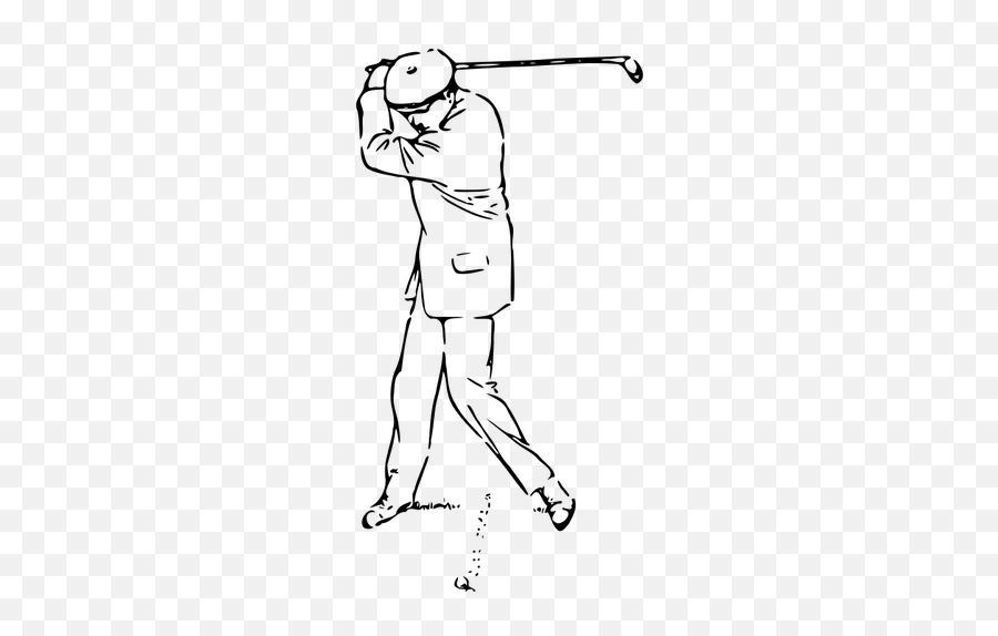 Golfer At The Top Of The Stroke - Draw A Golf Players Emoji,Turtle Emoji