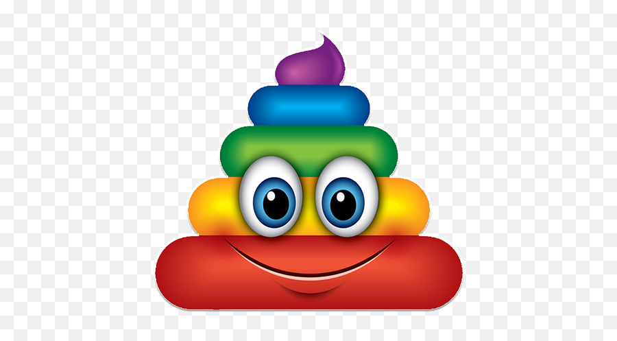 Artist Recreates Poop Emoji In 50 Different Ways - Rainbow Sad Poop Emoji,Emoji Pedia