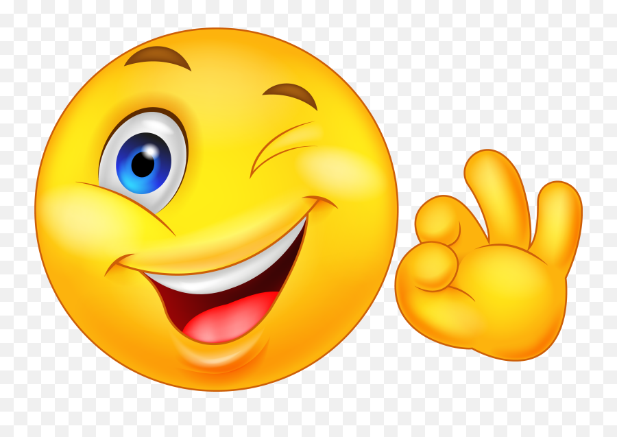 Download Hd Emoji Ok Transparent Png Image - Smiley Content Png,Ok Sign Emoji