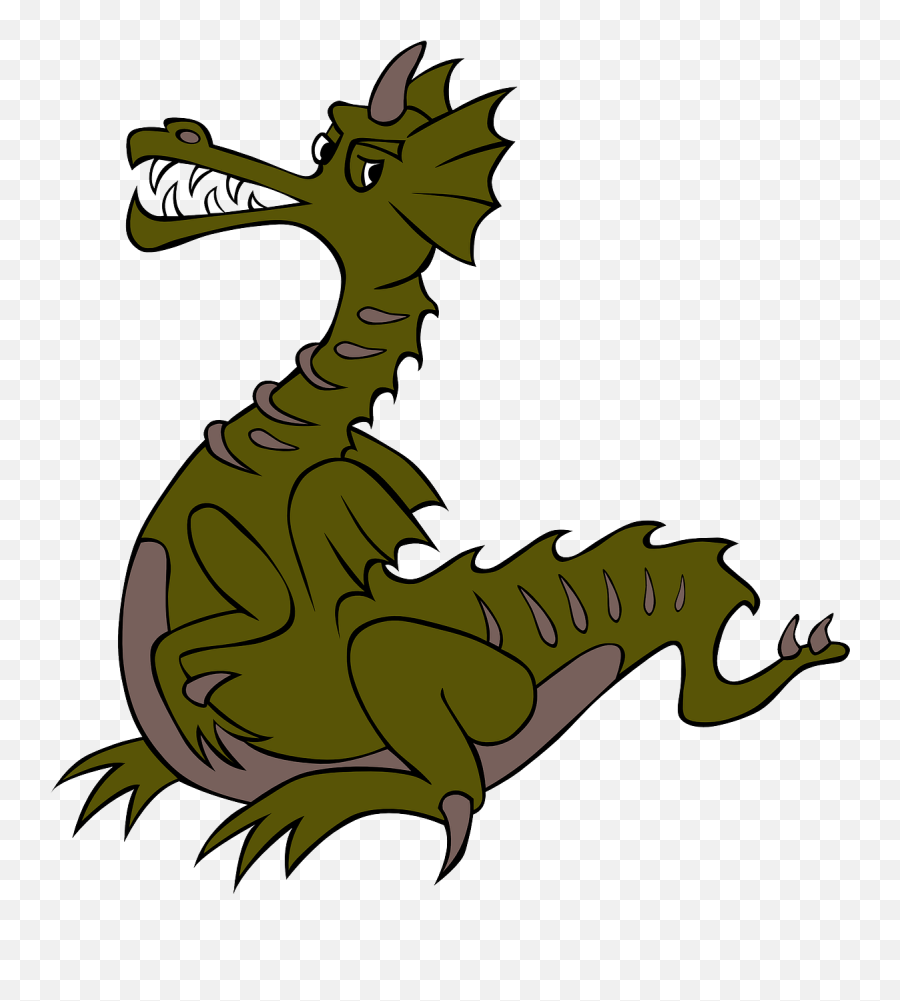 Dragon Green Chinese Winged Animal - Green Dragon Cartoon Png Emoji,Air Horn Emoji