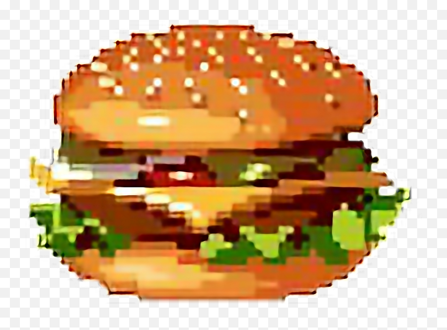 Pixel Food Hamburger Freetoedit - Food Art Emoji,Big Mac Emoji