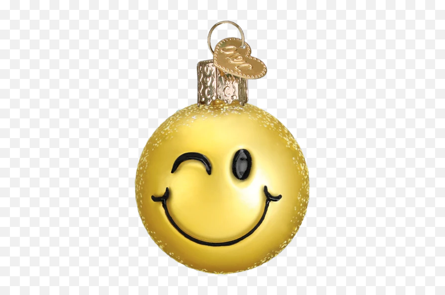 Mini Emoji Ornament Set Christmas Ornaments Callisters - Christmas Ornament,Wink Emoticon