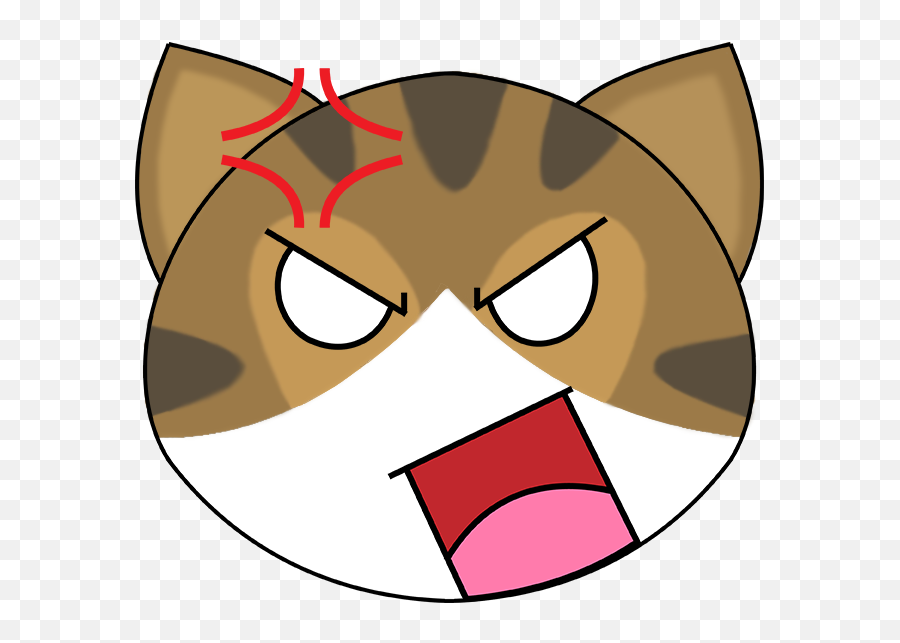 Elliot Angry Face - Cartoon Clipart Full Size Clipart Anime Angry Cat Png Emoji,Angry Faces Emoticons