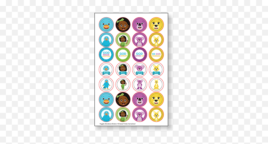 New Awana Puggles Stickers - Awana Circle Emoji,Emoticon Stickers