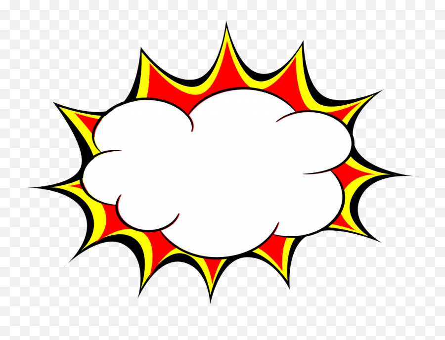 Explosion Comic Cloud Png - Comic Book Explosion Png Emoji,Explode Emoji