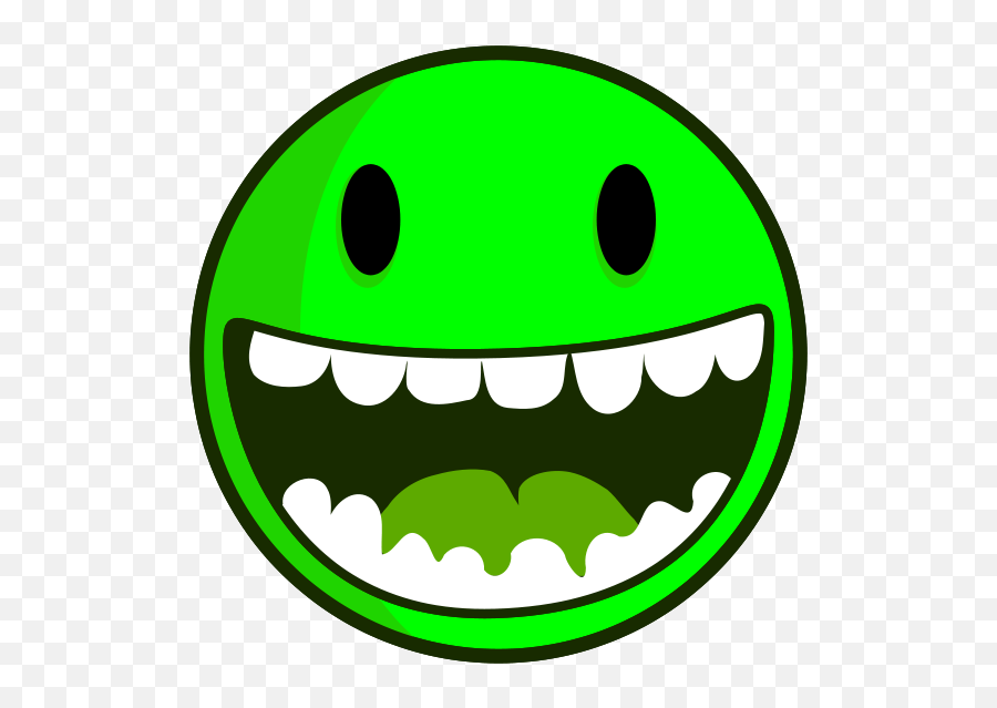 6 Green Smileys With Happy Face Smiley Symbol - Funny Happy Face Png Emoji,Smiling Face Emoticons